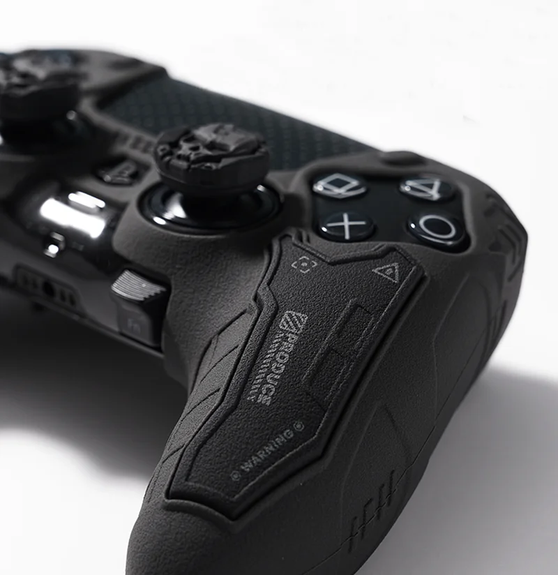 Silicone protective cover with thumb grip caps for PS5 controllers — product image
