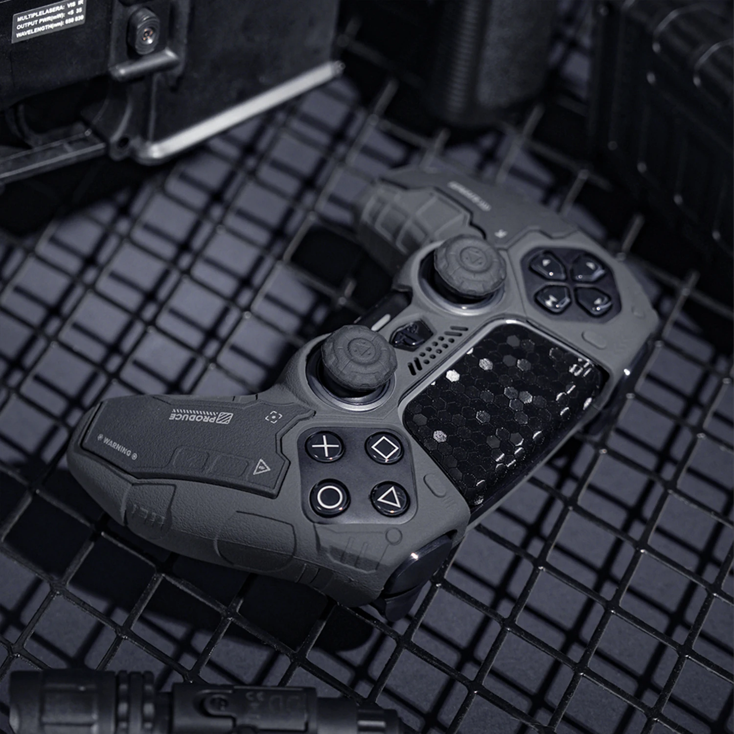 Silicone protective cover with thumb grip caps for PS5 controllers — product image
