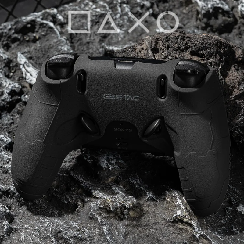 Silicone protective cover with thumb grip caps for PS5 controllers — product image