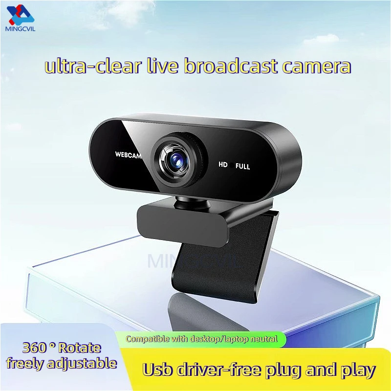 1080p HD Mini USB Webcam with Microphone