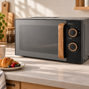 George Home matte black Scandi 17L manual microwave