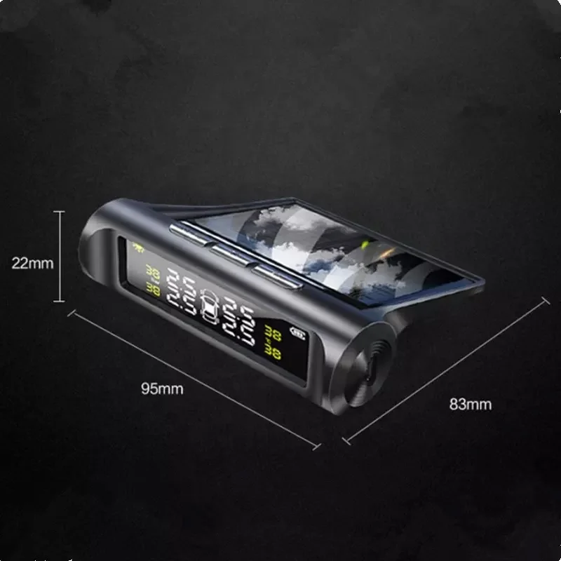 Solar Power Car TPMS Digital Tire Pressure Monitoring System ST-TMPS01