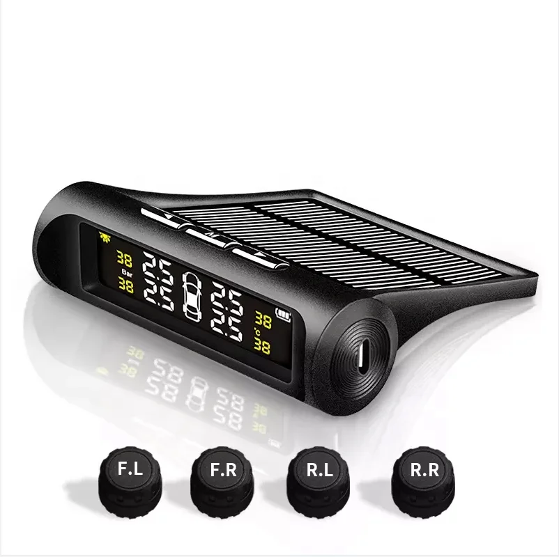 Solar Power Car TPMS Digital Tire Pressure Monitoring System ST-TMPS01