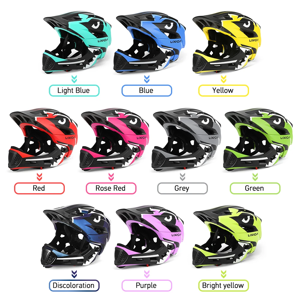 Lixada Kids Detachable Full Face Bike Helmet