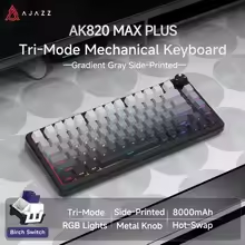AJAZZ keyboard: AK820 Max Plus Gradient Grey - Tri-mode - Birch Switch