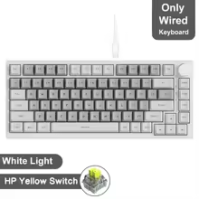 AJAZZ keyboard: Grey - Wired - HP Yellow Switch