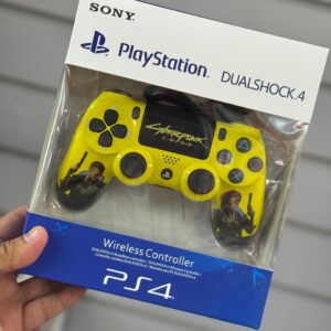 ps4-wireless-controller-yellow-cyberpunk