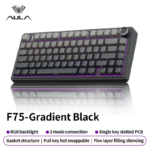 AULA F75 Gradient Black mechanical keyboard with Reaper switches